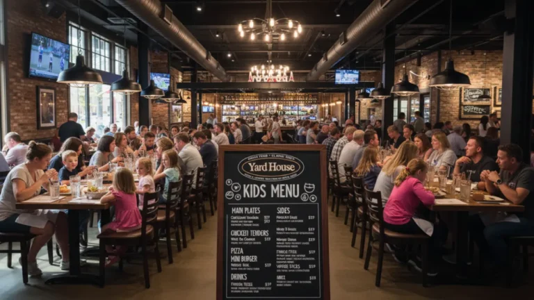 Yard House Kids Menu With Prices​