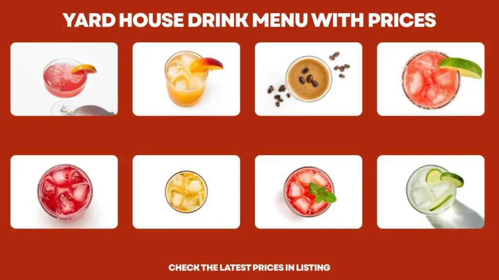 Yard House Drink Menu