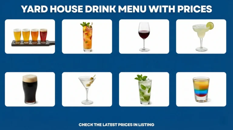 Yard House Drink Menu With Prices