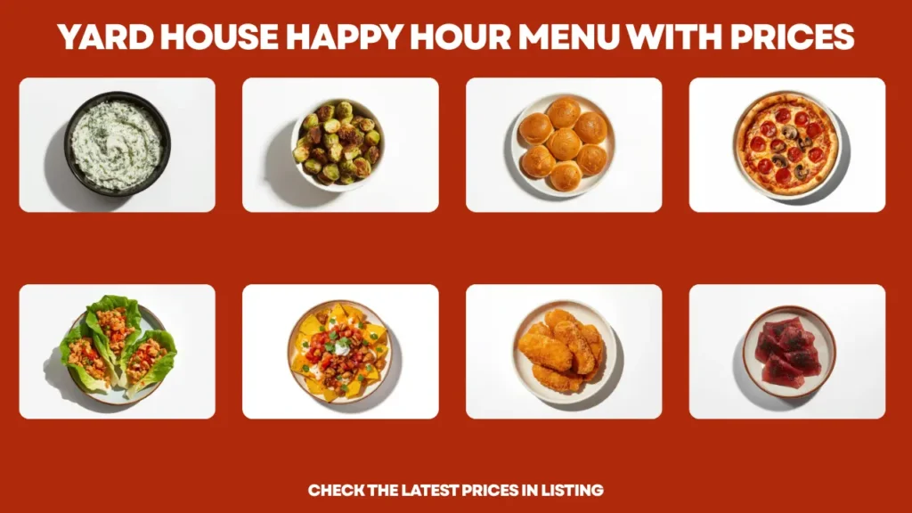 Yard House Happy Hour Menu