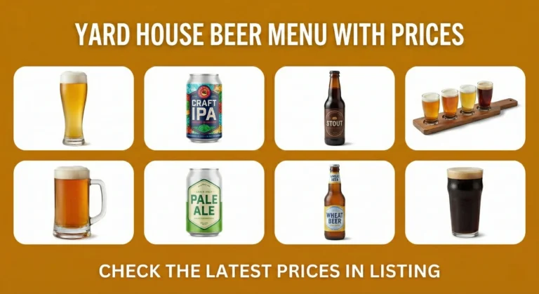 Yard House Beer Menu With Prices