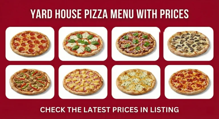 Yard House Pizza Menu With Prices