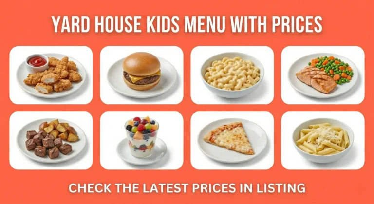 Yard House Kids Menu With Prices