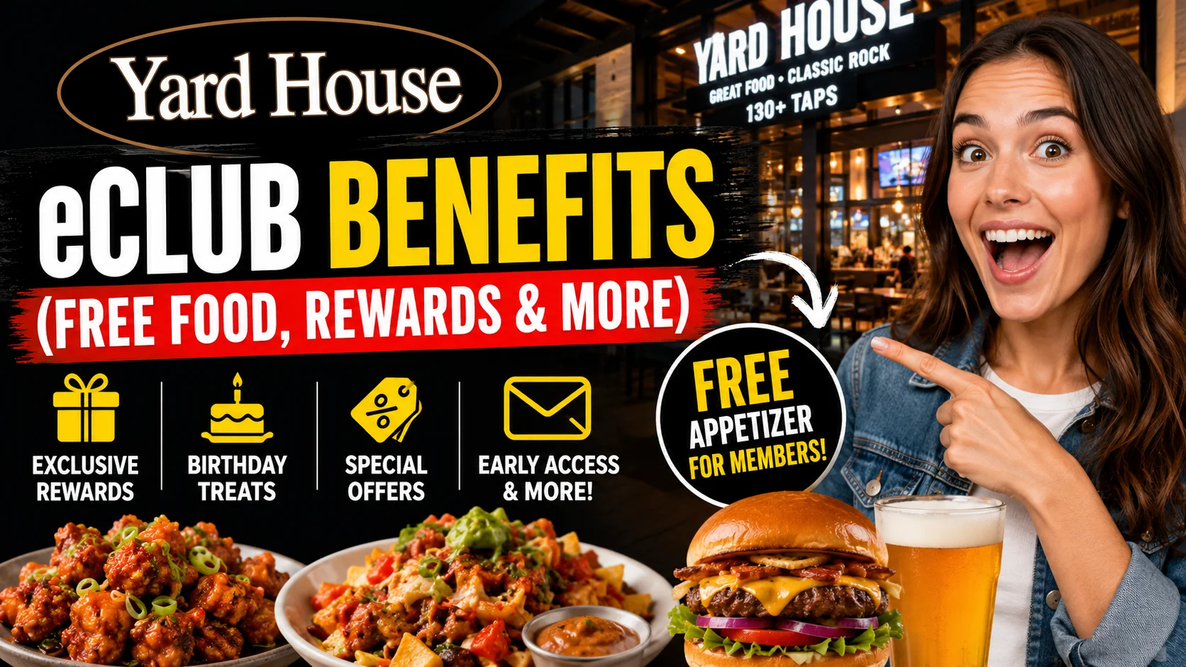 Yard House eClub Benefits (Free Food, Rewards & More)